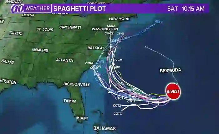 invest 98l spaghetti models