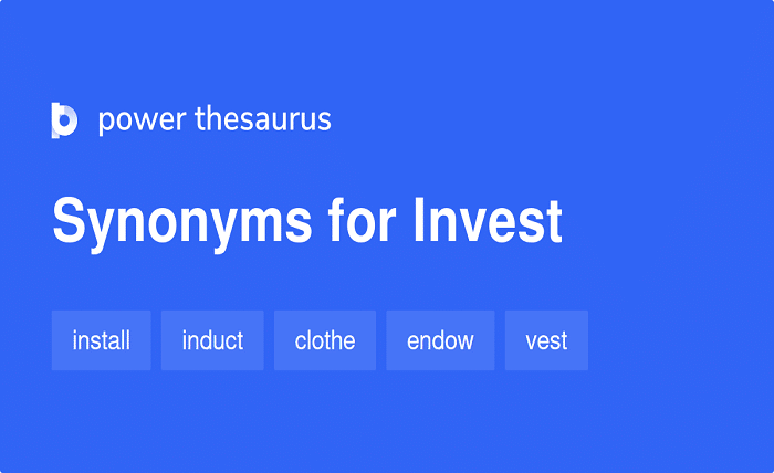 invest synonym